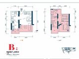 长庆小时代_2室2厅2卫 建面50平米