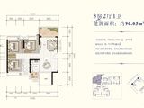 博达公馆_3室2厅1卫 建面90平米