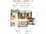 万合隆广场_3室2厅1卫 建面91平米