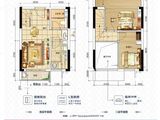 佳兆业大都汇_2室2厅1卫 建面39平米