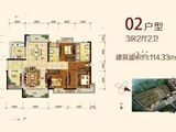 富盈阳光新城_3室2厅2卫 建面114平米