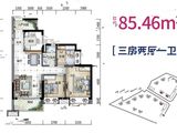 时代春树里_3室2厅1卫 建面85平米