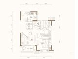 绿地IFC中央公馆_2室2厅1卫 建面80平米