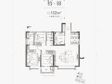 万科山望_3室2厅2卫 建面132平米