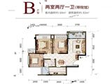 融汇半岛香缇卡纳二期_2室2厅1卫 建面83平米