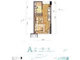 恒大湖山半岛_1室0厅1卫 建面44平米