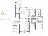 正荣中心天寓_5室2厅3卫 建面215平米