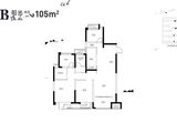 华润悦府东_2室2厅2卫 建面105平米