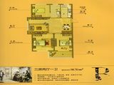 丰邑华庭_3室2厅1卫 建面98平米