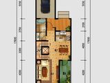 观澜墅_一期克拉墅A户型一层平面户型 建面202平米