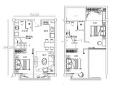 国门智慧城_3室2厅2卫 建面63平米