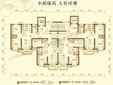 恒大翡翠华庭_2室2厅1卫 建面87平米