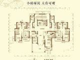 恒大翡翠华庭_4室2厅1卫 建面122平米