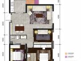 领悦国际中心_3室2厅2卫 建面111平米