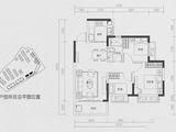 恒大望江华府_3室2厅1卫 建面88平米