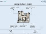 康桥那云溪_3室2厅1卫 建面96平米