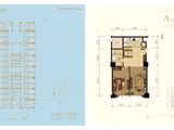 中冶盛世广场_1室2厅1卫 建面86平米