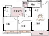 碧桂园岭南盛世_3室2厅2卫 建面95平米