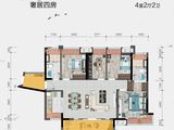 首创禧悦台_4室2厅2卫 建面115平米