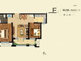 荣盛龙河花语_2室2厅1卫 建面84平米