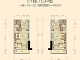 开元盛世华城_1室1厅1卫 建面49平米