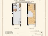 南宁恒大国际中心_1室2厅1卫 建面54平米