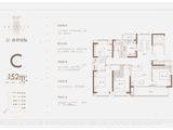 万科悦达翡翠国际_4室2厅2卫 建面152平米