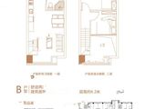 恒锦玖珑时代广场_2室1厅1卫 建面44平米