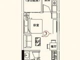 恒大中央广场_1室1厅1卫 建面48平米