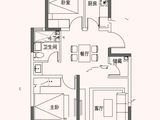 绿地东北亚国博城_2室1厅1卫 建面87平米