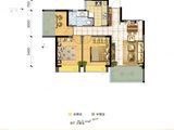 格林城市花园_3室2厅1卫 建面87平米