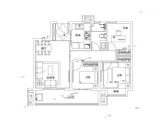 斌锋当代府MOMΛ_3室2厅1卫 建面89平米