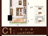 告庄西双景_1室1厅1卫 建面62平米