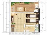 顺峰北洛秘境_1室1厅1卫 建面58平米