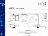 绿地悦澜湾_1室1厅1卫 建面57平米