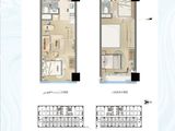 鼎创财富中心_2室2厅2卫 建面56平米