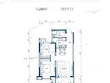 亨伦观唐名邸_2室2厅1卫 建面88平米