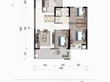 海伦堡晋云府_3室2厅1卫 建面94平米