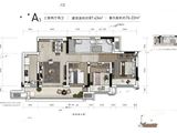 大唐翰粼天辰_3室2厅2卫 建面87平米