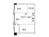 鑫都汇瑞公馆_2室2厅1卫 建面77平米