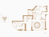 新世界花园_12＃32F户型图 建面493平米