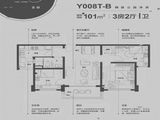 碧桂园凤凰城_3室2厅1卫 建面101平米