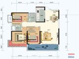 雁鸣江畔_3室2厅2卫 建面120平米