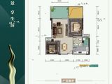 世纪铂金时代天宸_2室2厅1卫 建面85平米