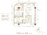 重庆ONE行政公寓_2室1厅1卫 建面144平米