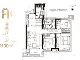旭辉银盛泰星瀚城_3室2厅1卫 建面100平米
