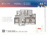 深业旗山雅苑_3室2厅2卫 建面114平米