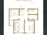 冠博兰亭苑_2室2厅1卫 建面88平米