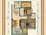 锴鑫恒郡二期_3室2厅2卫 建面114平米