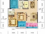 长旭时光印象_4室2厅2卫 建面111平米